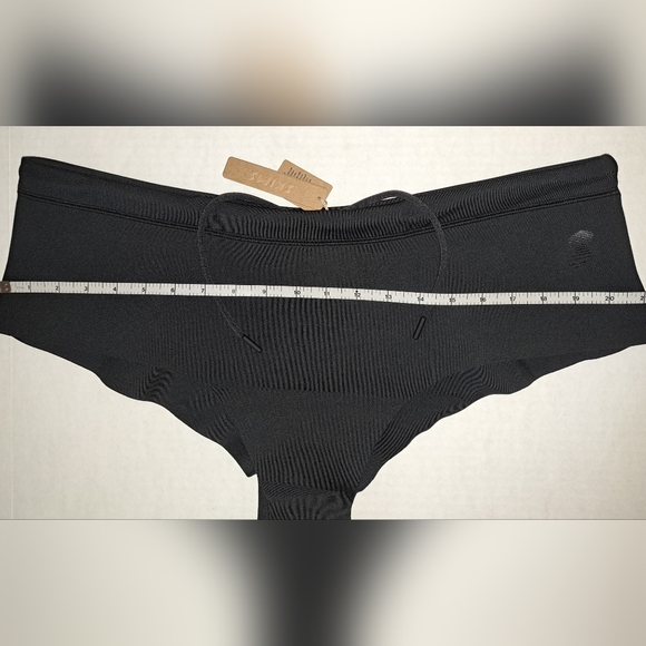 💕NWT SKIMS Sporty Scuba Wetsuit Swim Top + Hipster Swimsuit Set Black ONYX 3X - Picture 7 of 13